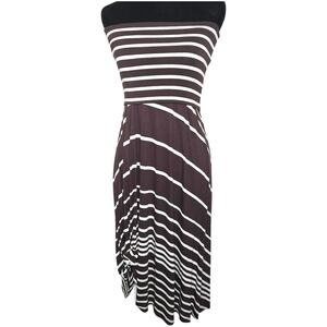 Y2K INC International Concepts Tube Top Dress Size PS Brown Retro Festival Party